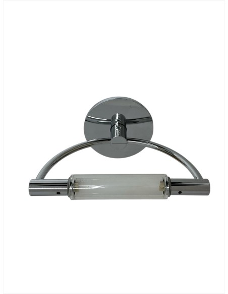 Plafonnier Cini & Nils 529 Gradi Mini, cadre chromé, diffuseur opaque/transparent R7S 150 W